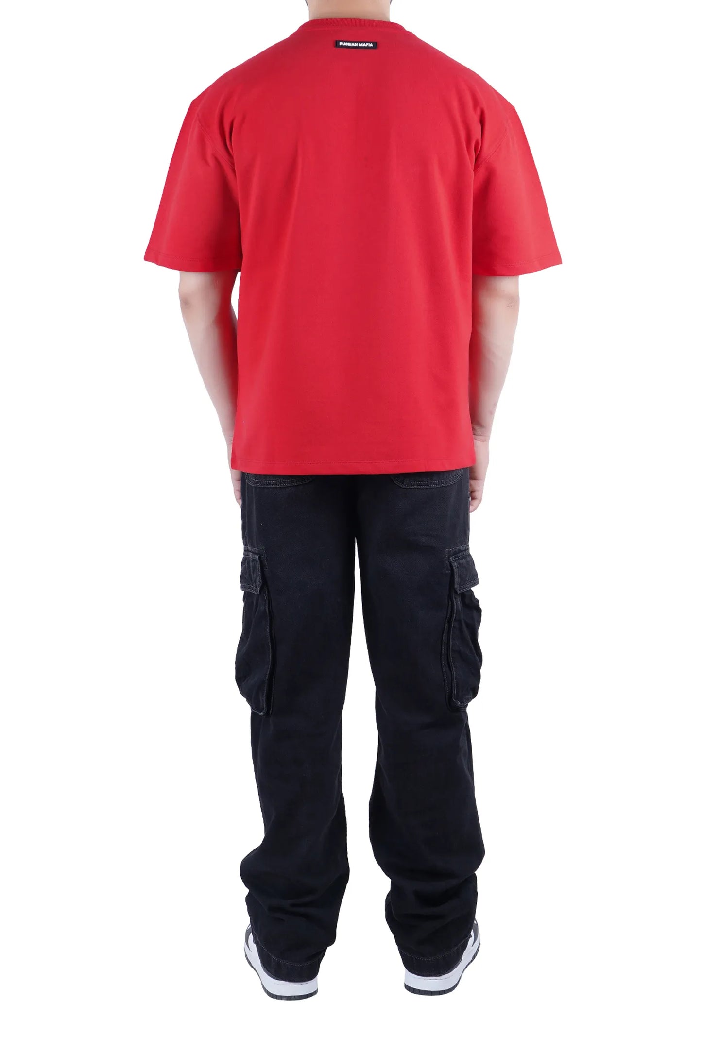 Red Basic Oversized T-Shirt ( Unisex )