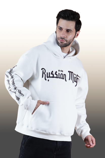 Off White Arabic Hoodie