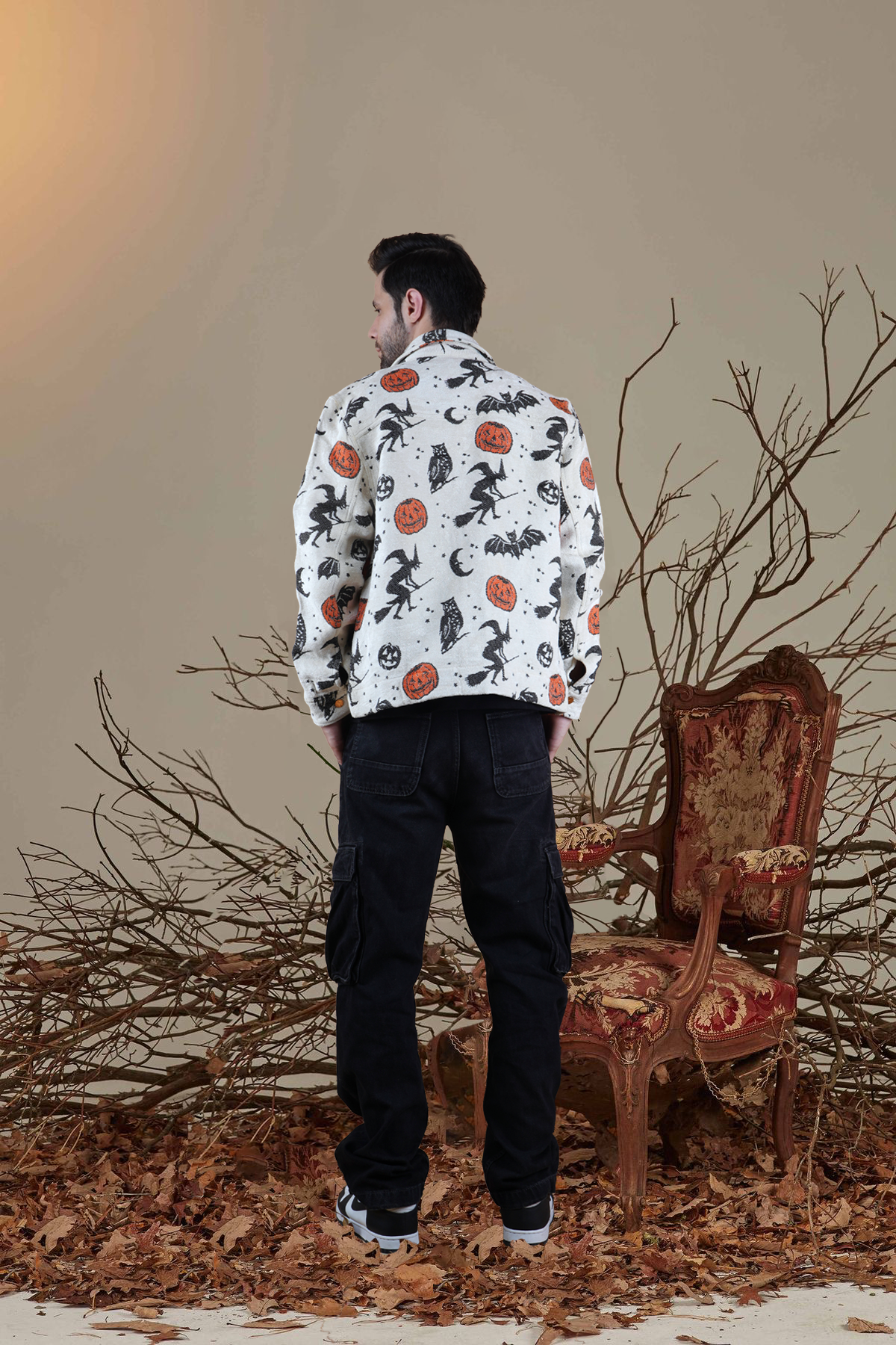 Pumpkin Jacquard Jacket